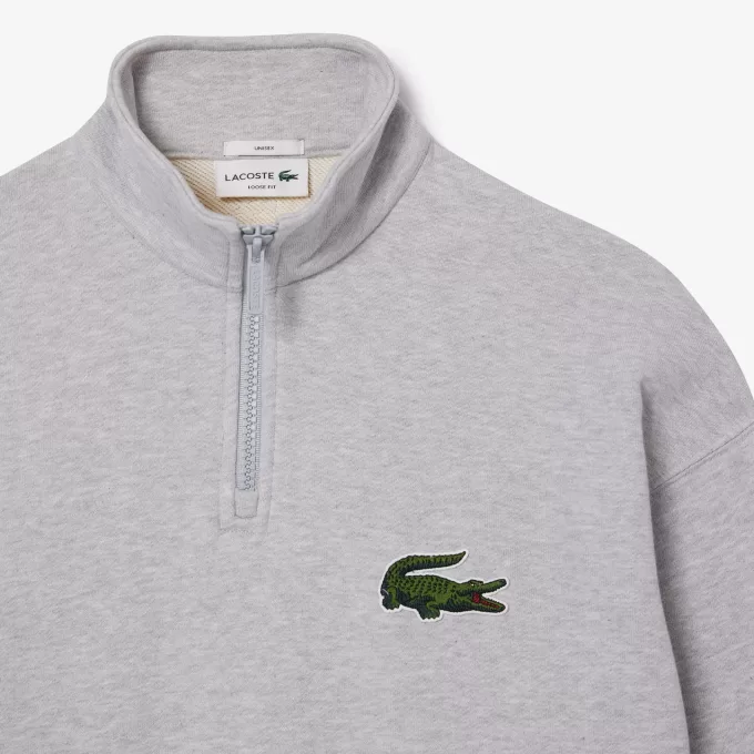 Loose Fit højhalset fleece sweater