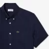Mænd S Lacoste kortærmet linnedskjorte