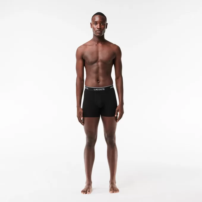 Mænd-bogstaver talje lang stretch bomuld boxerbukse 3-pak