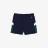Mænds Lacoste Genbrugspolyamid Colourblock Badebukser