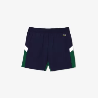 Mænds Lacoste Genbrugspolyamid Colourblock Badebukser