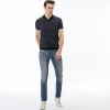 Mænds Slim Fit Stretch Denim 5-lomme jeans