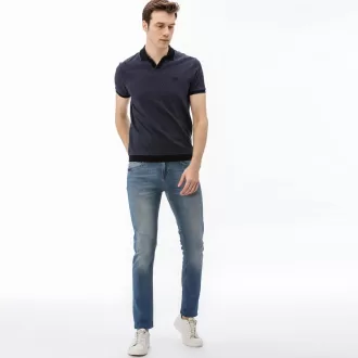 Mænds Slim Fit Stretch Denim 5-lomme jeans