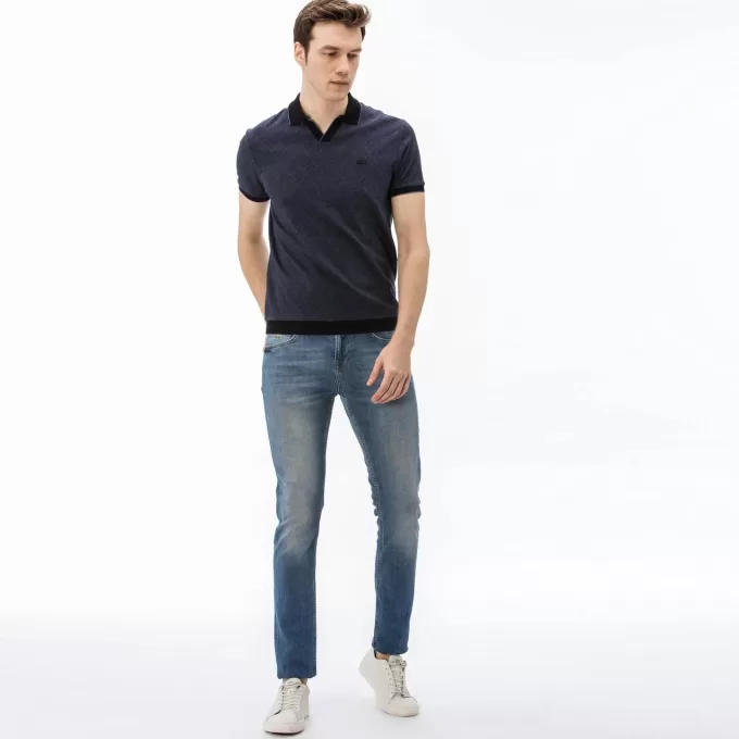 Mænds Slim Fit Stretch Denim 5-lomme jeans