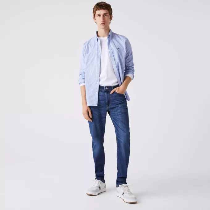 Mænds Slim Fit Stretch Denim Jeans i bomuld