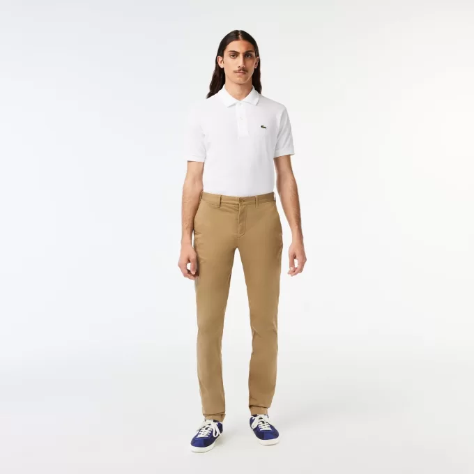 Mænds nye klassiske Slim Fit Stretch Bomuldsbukser