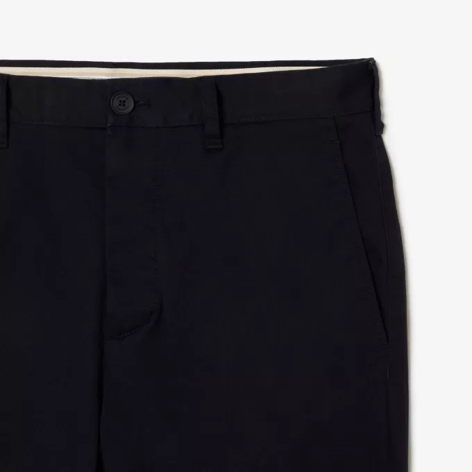 Mænds stretch bomuld tilspidsede chinos