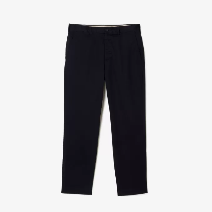 Mænds stretch bomuld tilspidsede chinos