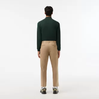 Mænds stretch bomuld tilspidsede chinos