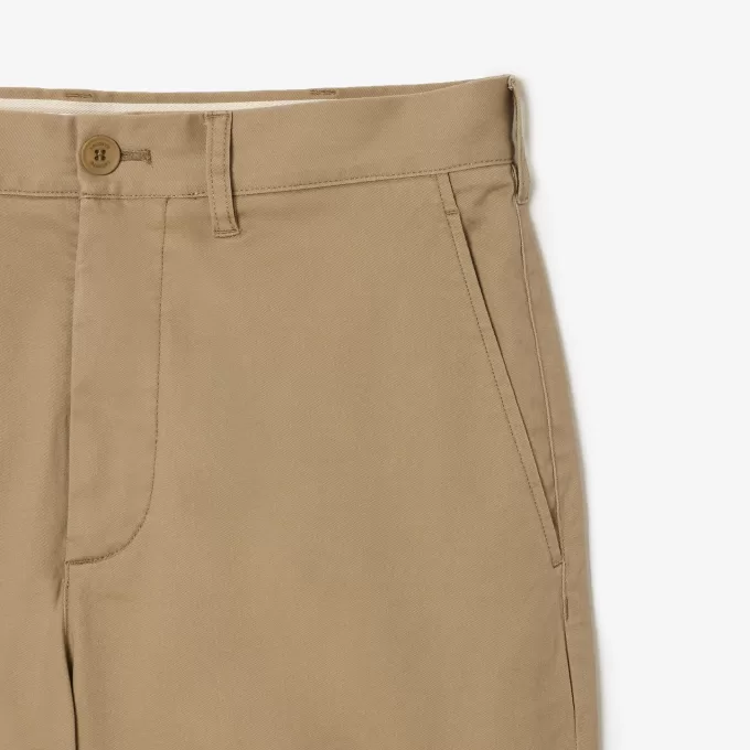 Mænds stretch bomuld tilspidsede chinos