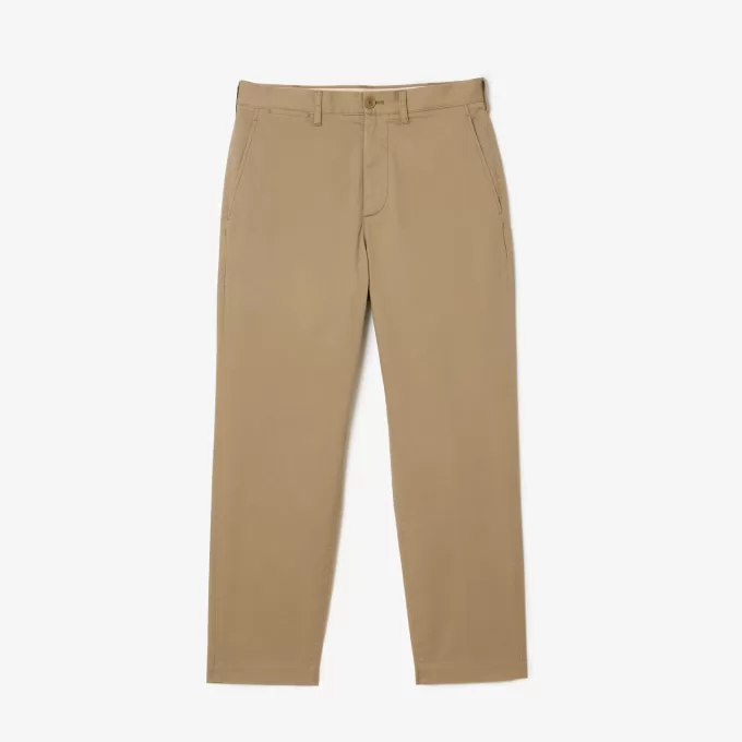 Mænds stretch bomuld tilspidsede chinos