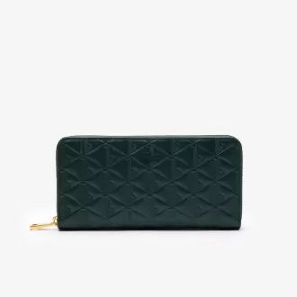 Maheki lynlås præget læder Billfold