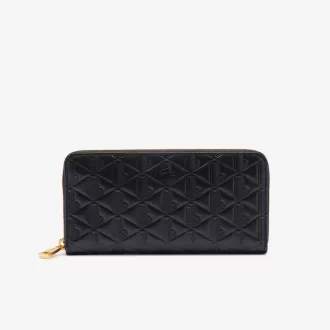 Maheki lynlås præget læder Billfold