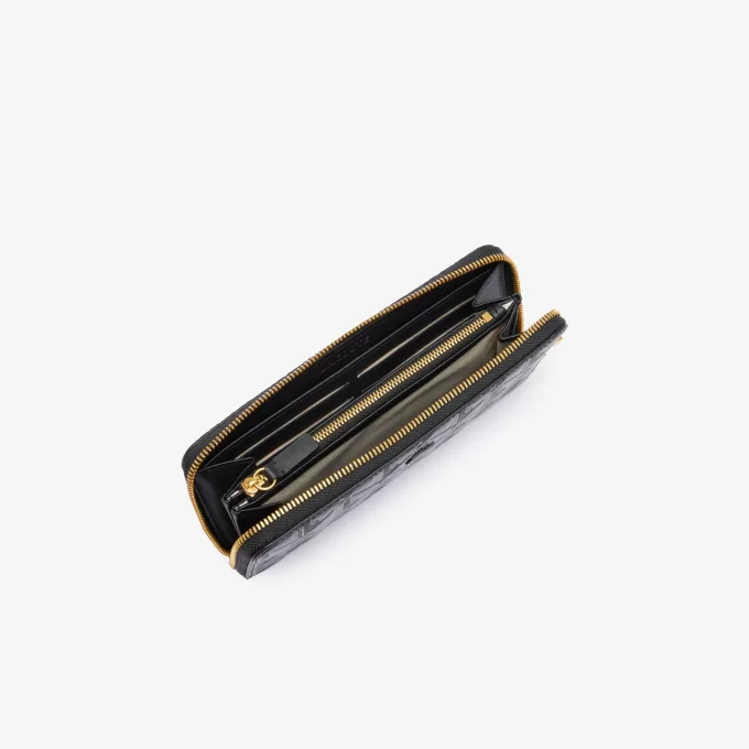 Maheki lynlås præget læder Billfold