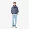 Merceriseret kartet uld sweater med rund hals