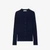 Merino uld 3D strik cardigan