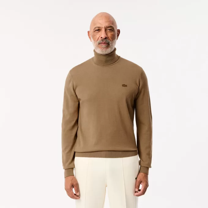 Merino uld sweater med rullehals