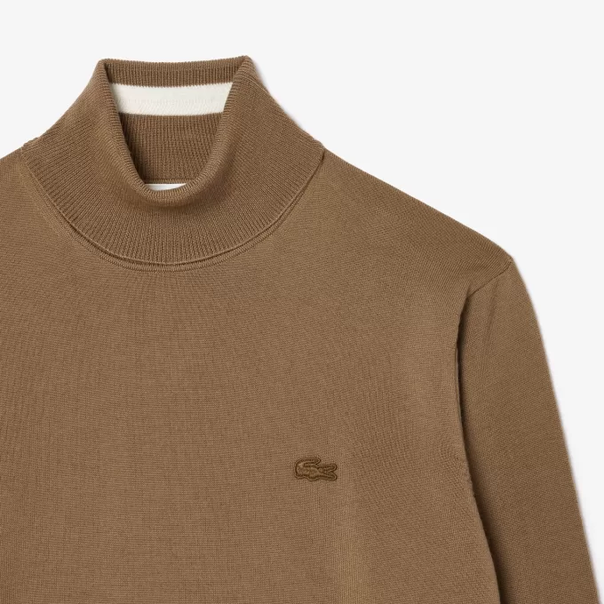 Merino uld sweater med rullehals