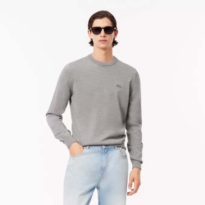 Merino uld sweater med rund hals
