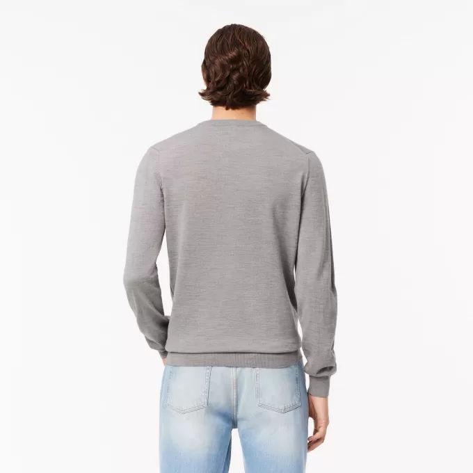 Merino uld sweater med rund hals