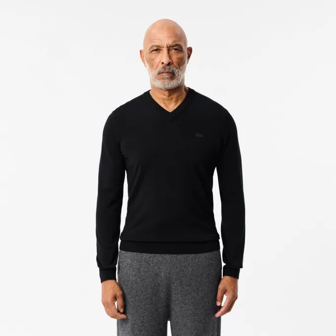 Merinould Monokrom V-hals sweater