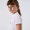 Mini piké-poloshirt med scalloped krave