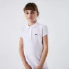 Mini piké-poloshirt med scalloped krave