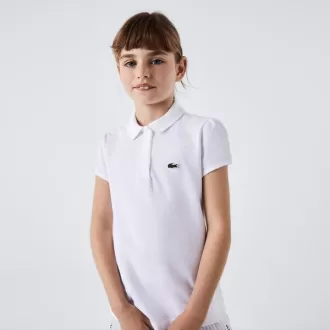 Mini piké-poloshirt med scalloped krave