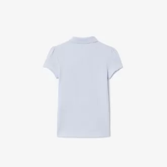Mini piké-poloshirt med scalloped krave