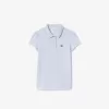 Mini piké-poloshirt med scalloped krave