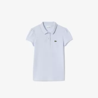 Mini piké-poloshirt med scalloped krave