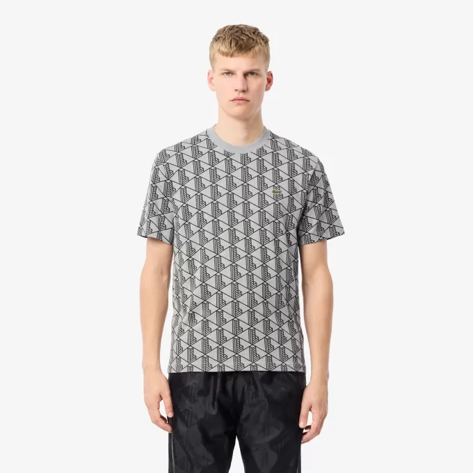 Monogram T-shirt i bomuld