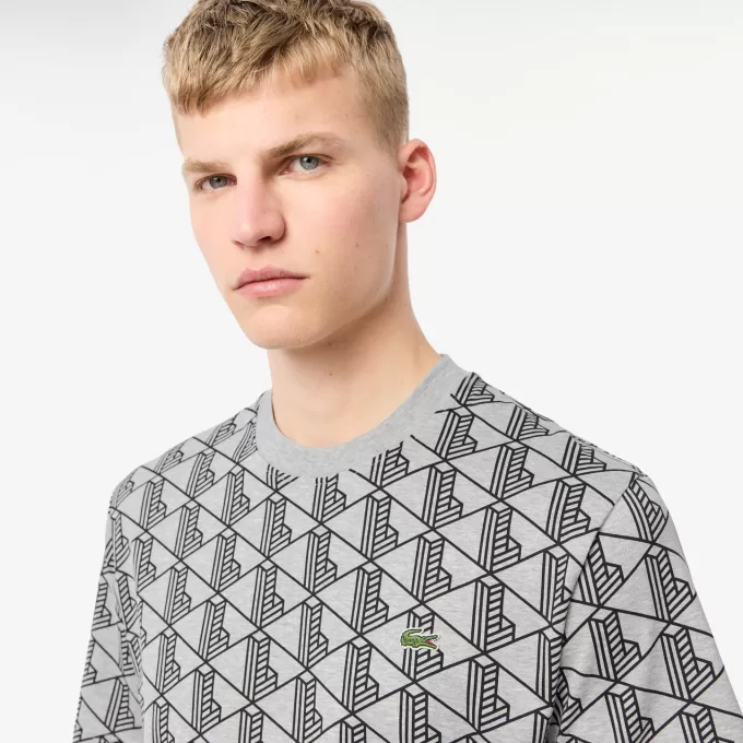 Monogram T-shirt i bomuld