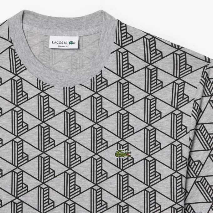 Monogram T-shirt i bomuld