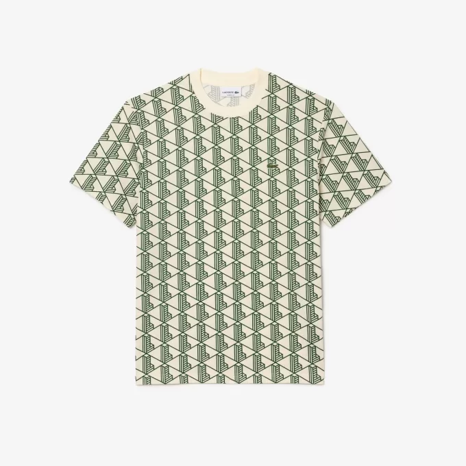 Monogram T-shirt i bomuld