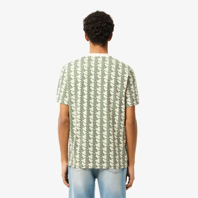 Monogram T-shirt i bomuld