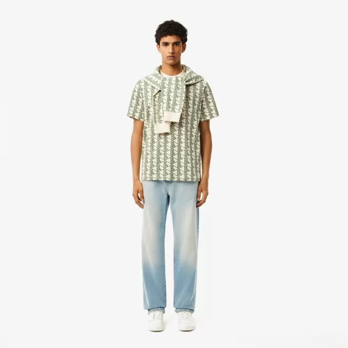 Monogram T-shirt i bomuld