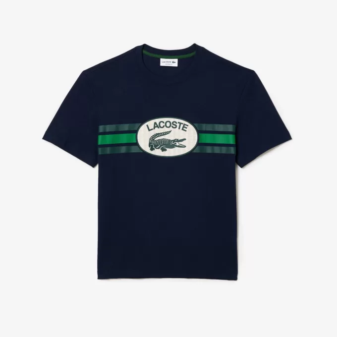 Monogram print Regular Fit bomuld T-shirt