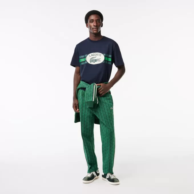 Monogram print Regular Fit bomuld T-shirt