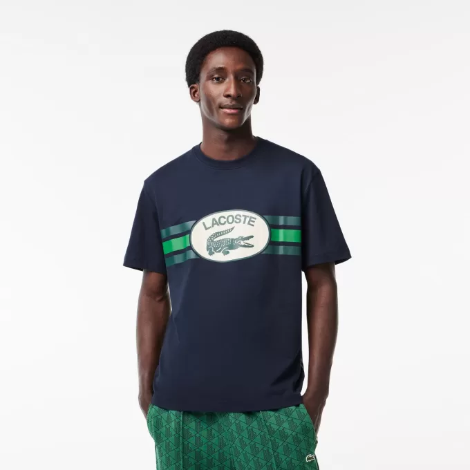 Monogram print Regular Fit bomuld T-shirt