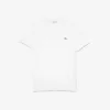 Monokrom T-shirt med V-hals i bomuld
