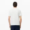 Monokrom T-shirt med V-hals i bomuld