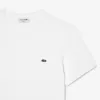 Monokrom T-shirt med V-hals i bomuld