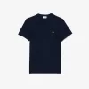 Monokrom T-shirt med V-hals i bomuld