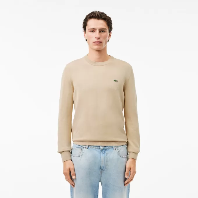 Monokrom sweater med rund hals