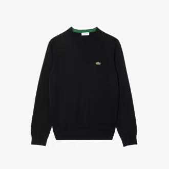 Monokrom sweater med rund hals