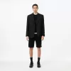 Monokrom sweater med rund hals