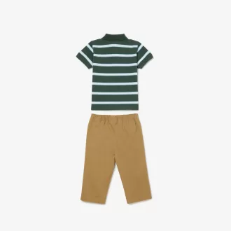 Økologisk bomuld Mini Piqué Pyjamas gavesæt