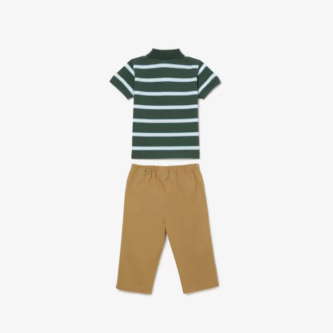 Økologisk bomuld Mini Piqué Pyjamas gavesæt