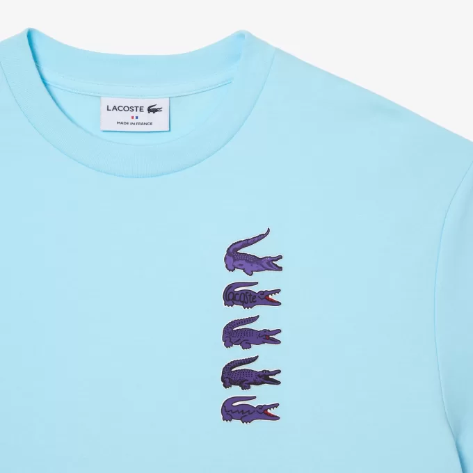 Oversize Iconic Croc Print Bomuld T-shirt